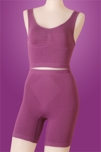 波浪按摩衣褲套裝組-粉紫色